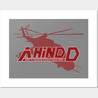 Metal Gear Solid A Hind D - Russian Gunship Tee Inspired by Kojima's MGS Posters and Art